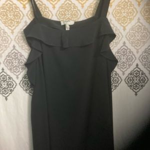 Joie silk ruffled camisole, size m, black